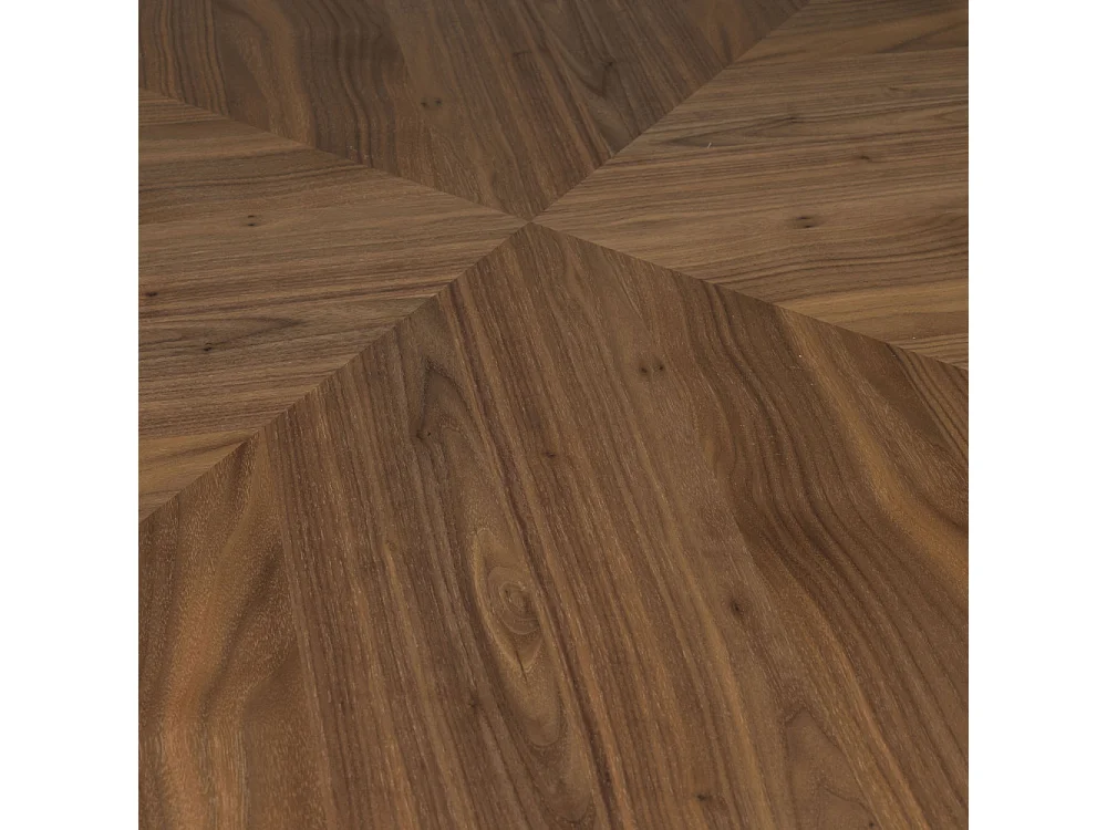 Clover - Table à manger aux bords arrondis 165x90cm - Couleur - Bois foncé