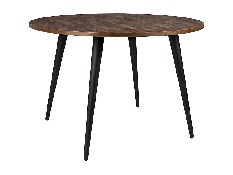 HAVANE - Table repas en bois recyclé et acier noir