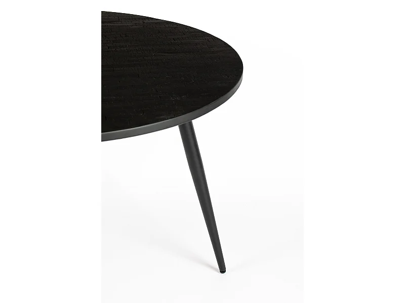 HAVANE - Table ronde en bois noir