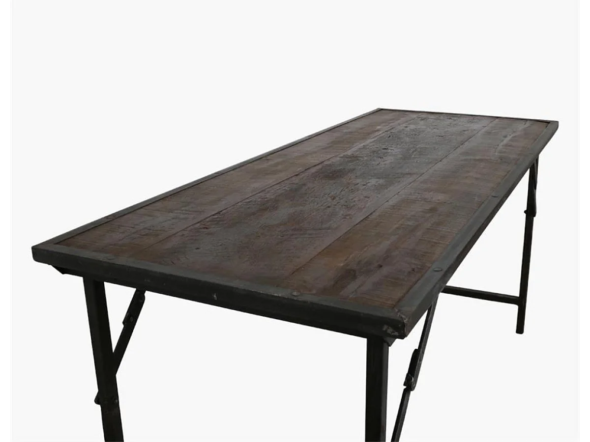 VINTAGE - Table pliante en bois vintage