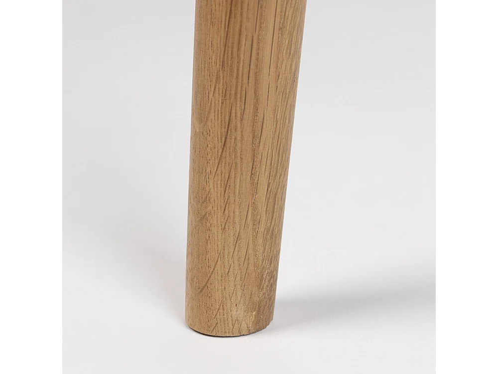 FAB - Table à manger ronde en bois naturel de 120 cm