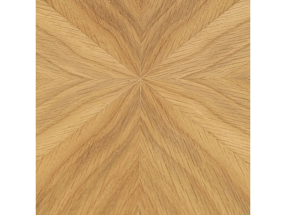 Fabio - Table à manger 4 personnes ronde en bois - Bois clair