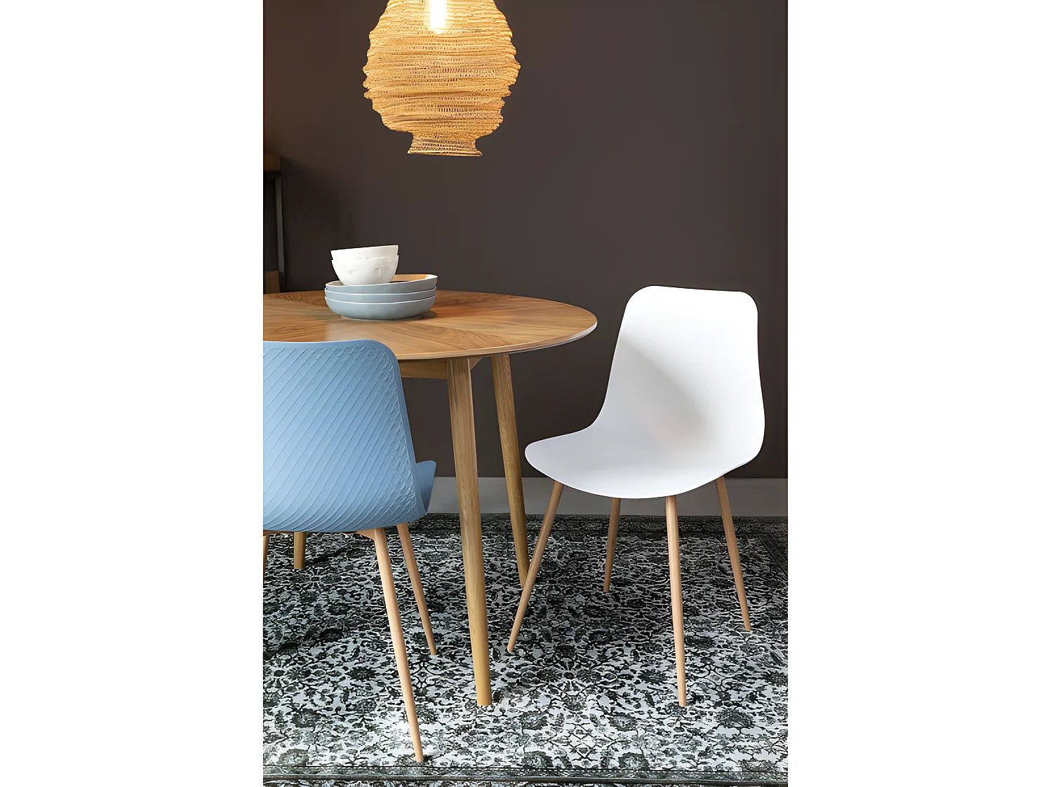 FAB - Table repas ronde en bois D100