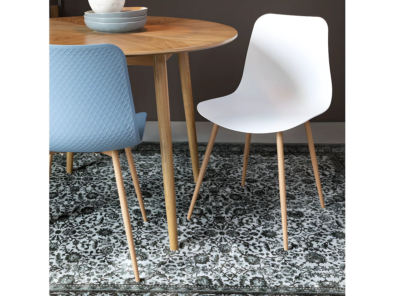 FAB - Table repas ronde en bois D100