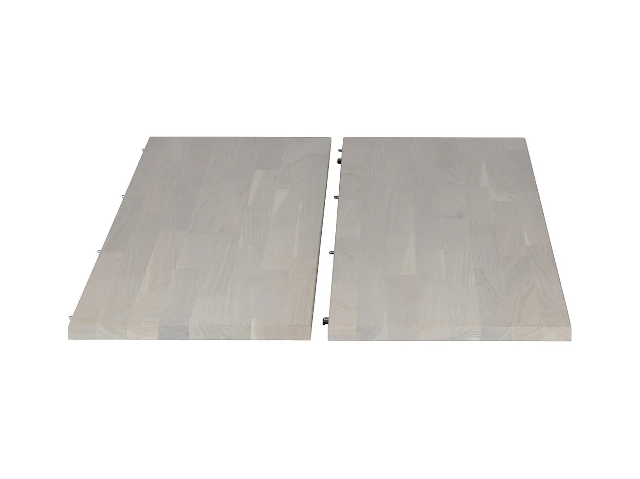 LANGEJAN - Table de repas ronde extensible en chêne clair