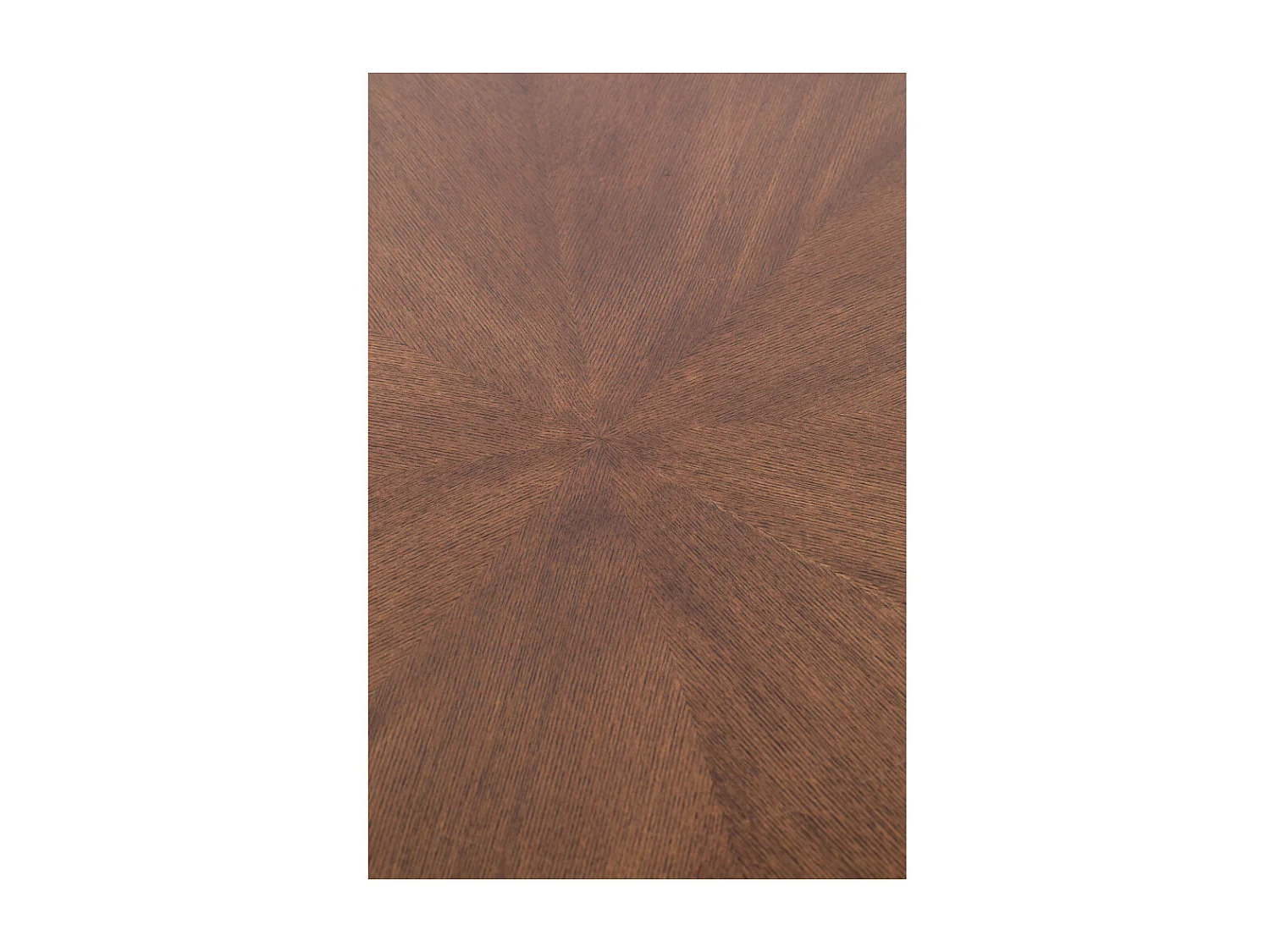 DENISE XL - Table de repas ronde en bois de Frêne avec entourage doré