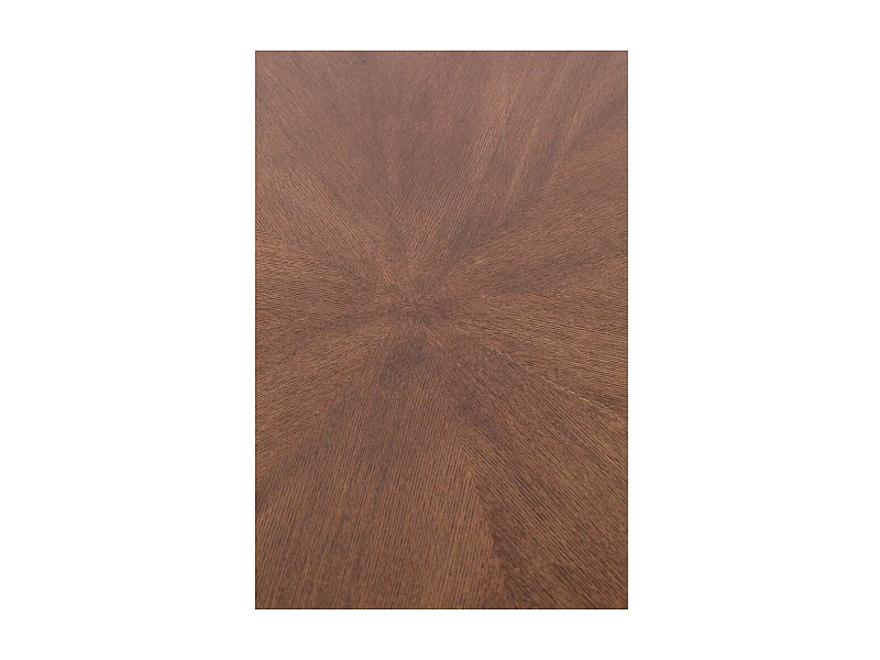 DENISE XL - Table de repas ronde en bois de Frêne avec entourage doré