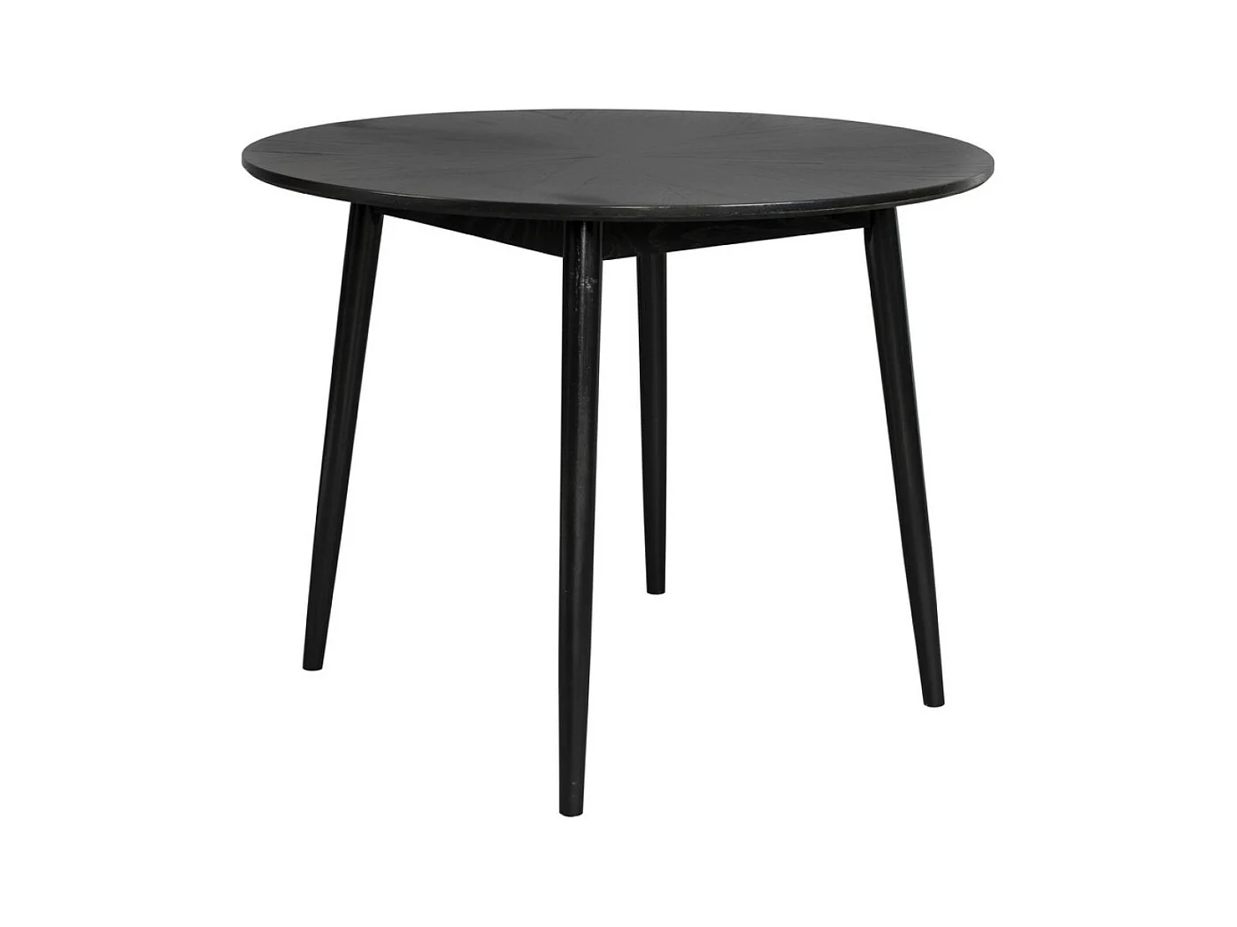 FAB - Table de repas en bois noir D100