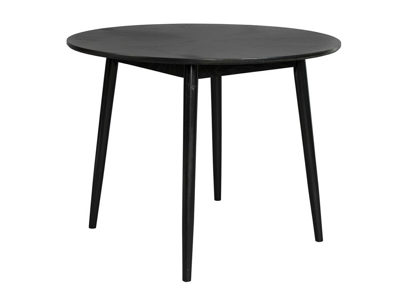FAB - Table de repas en bois noir D100
