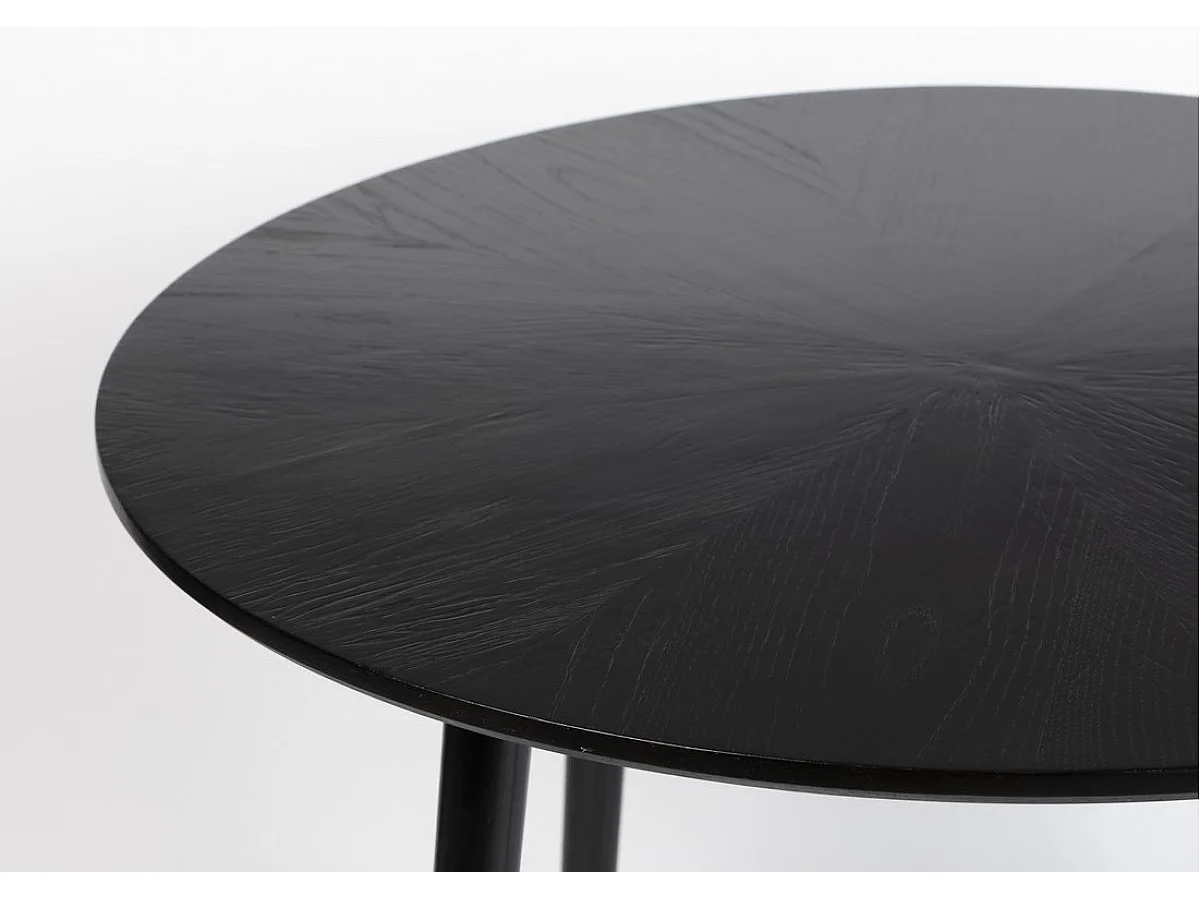 FAB - Table de repas en bois noir D100