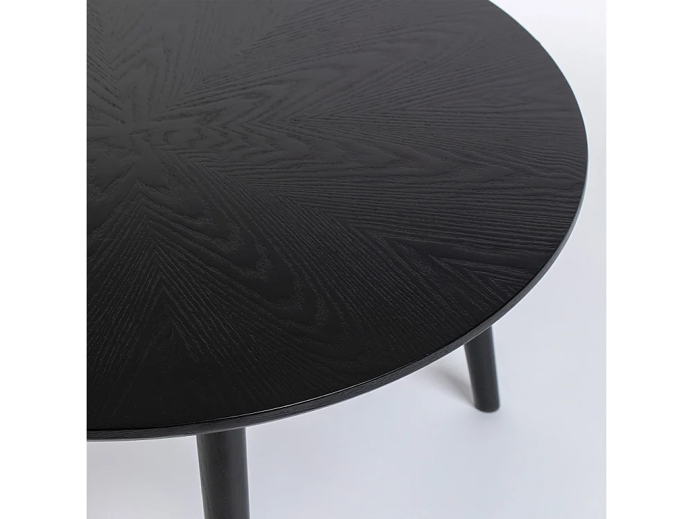 FAB - Table de repas en bois noir D100