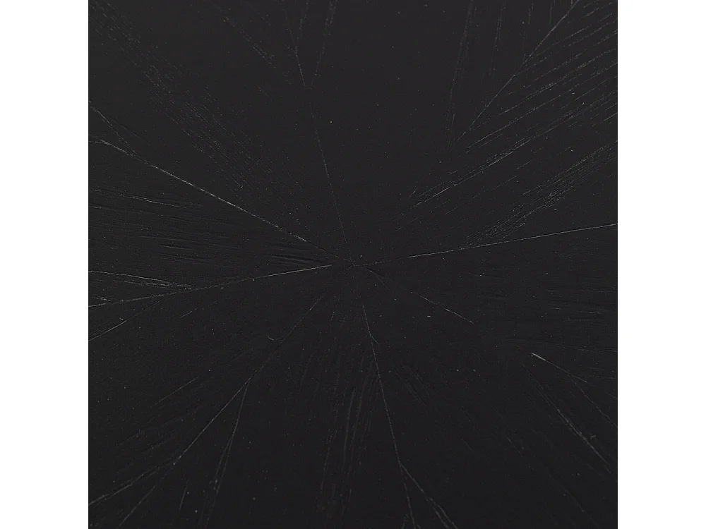 Fabio - Table à manger 2 personnes ronde en bois - Noir