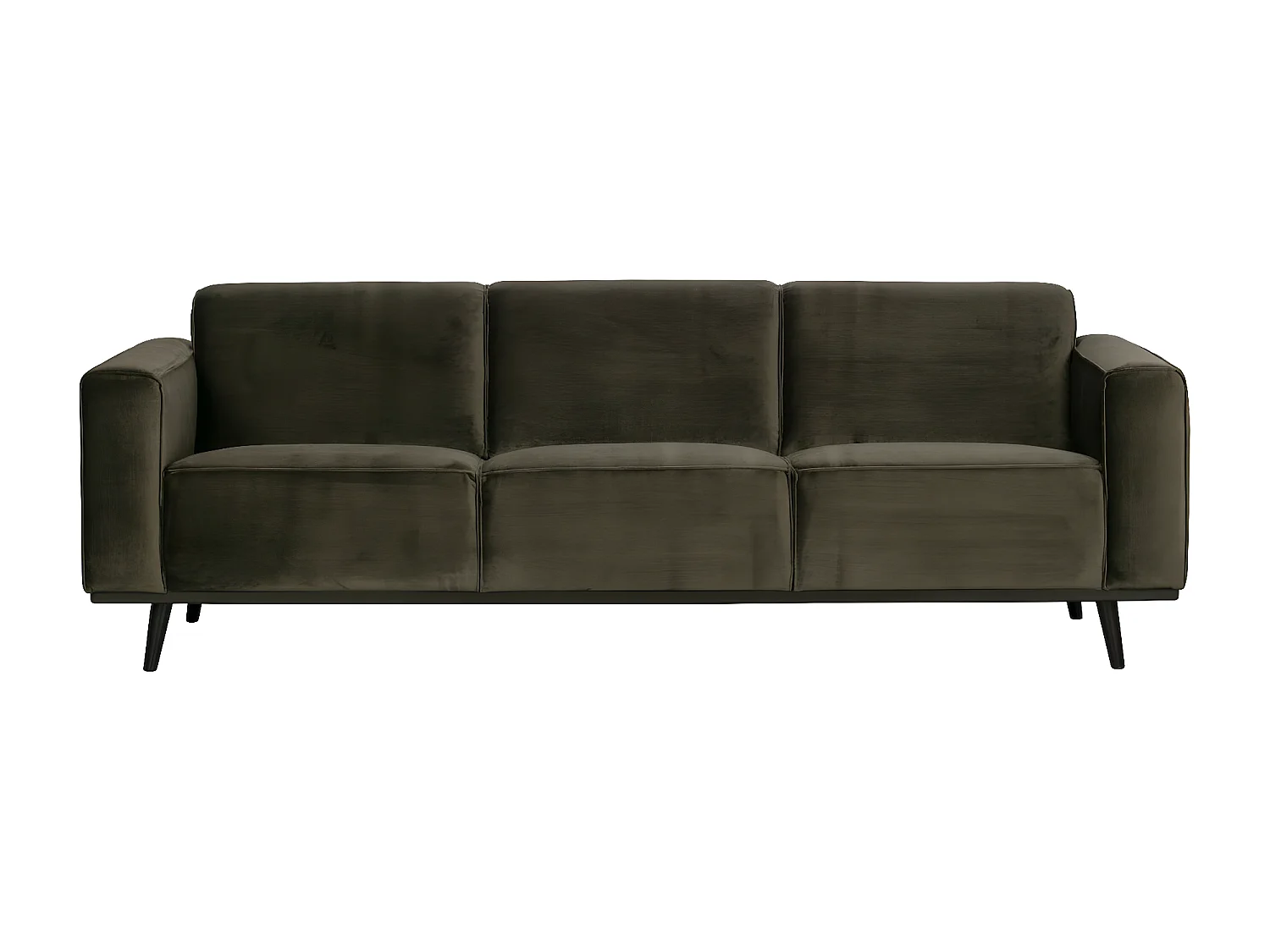 STATEMENT - Divano a 3 posti in velluto verde