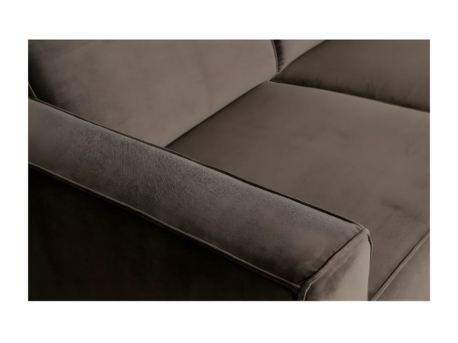 STATEMENT - Divano a 3 posti in velluto verde