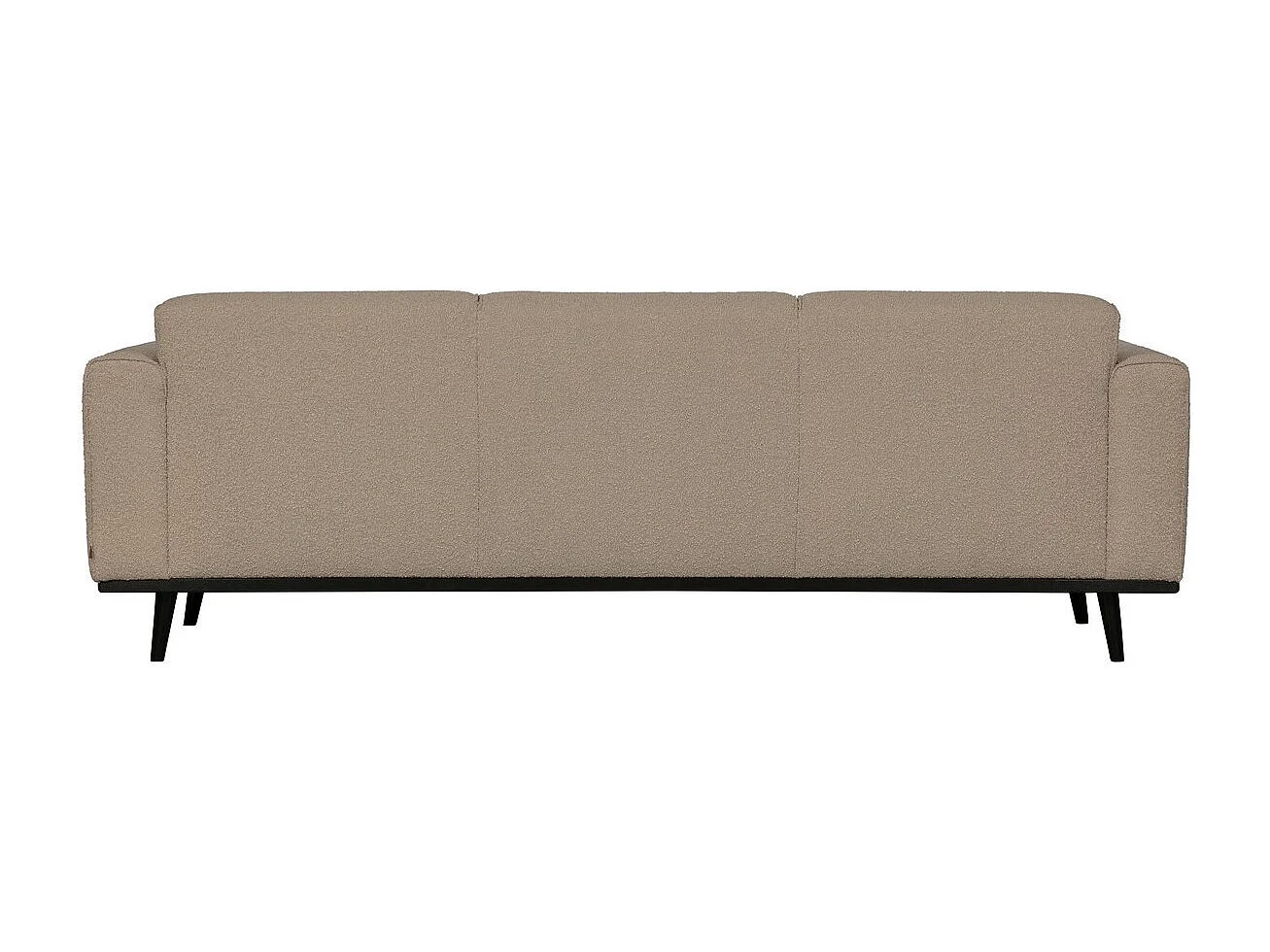 STATEMENT - Canapé 3 places en tissu bouclé beige