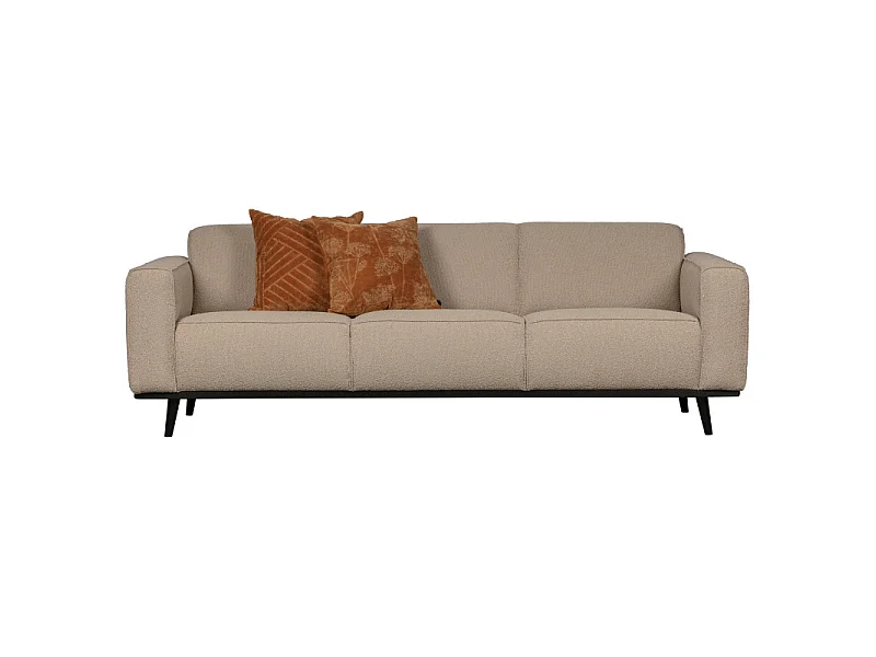 Canapé 4 places en tissu beige STATEMENT