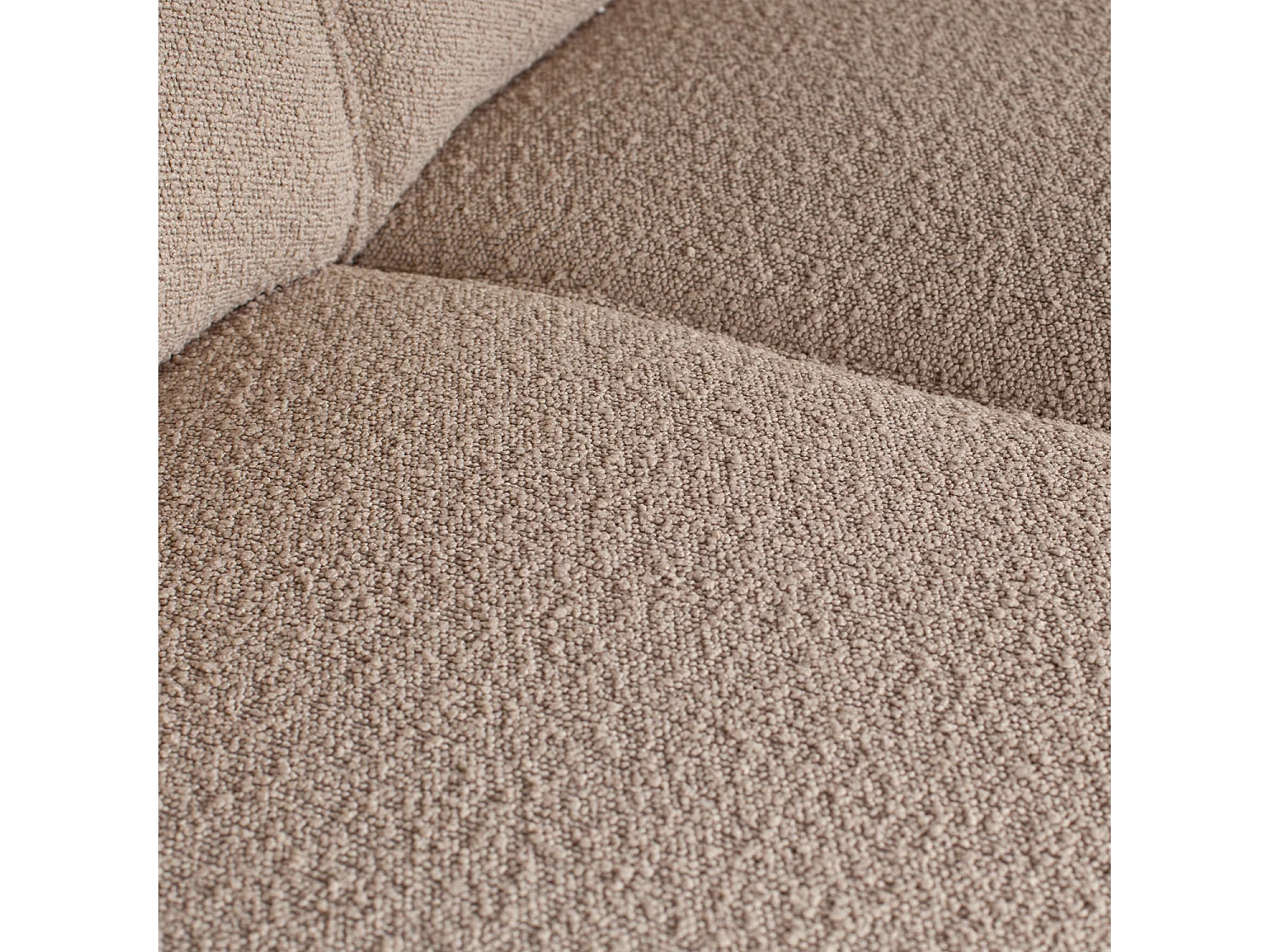 Canapé 4 places en tissu beige STATEMENT