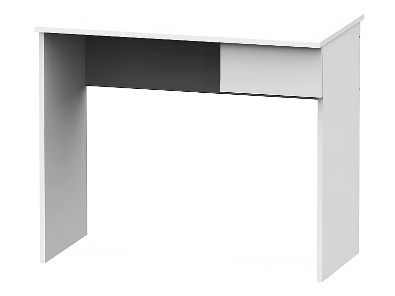 Bureau avec tiroir coloris blanc - Hauteur 75 x Longueur 90 x Profondeur 50 cm