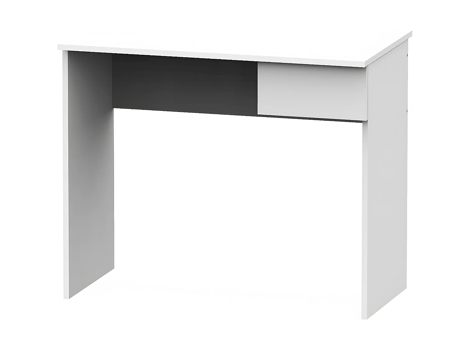 Bureau avec tiroir coloris blanc - Hauteur 75 x Longueur 90 x Profondeur 50 cm