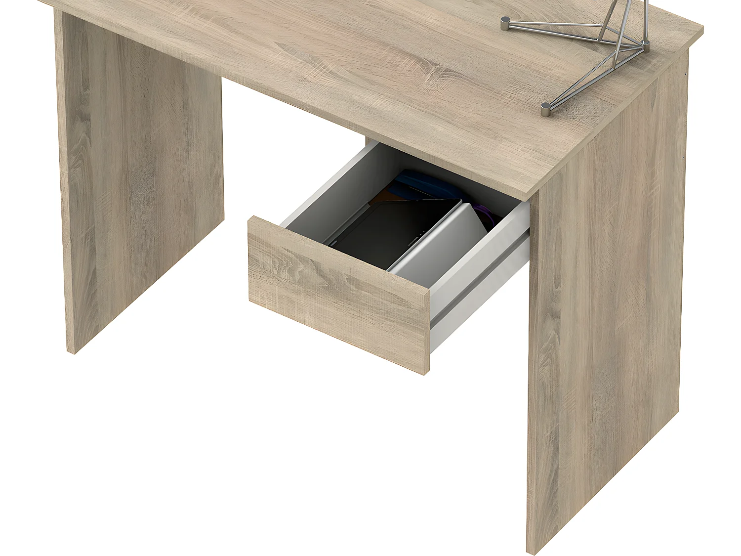 Bureau avec tiroir coloris Cambrian - Hauteur 75 x Longueur 90 x Profondeur 50 cm