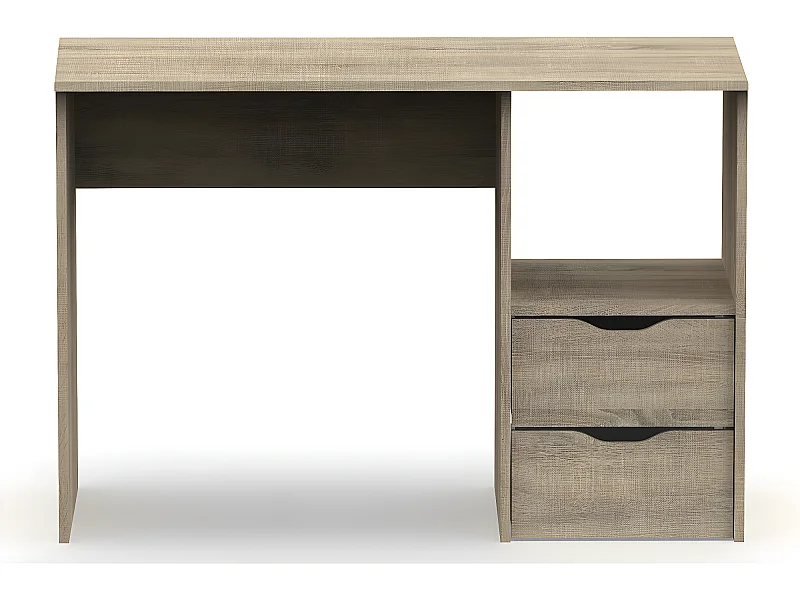 Bureau 2 tiroirs coloris Cambrian - Hauteur 76 x Longueur 115 x Profondeur 50 cm