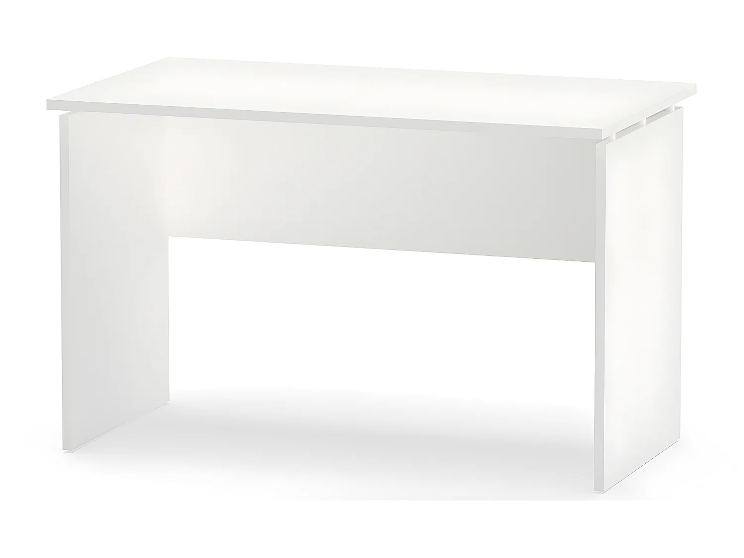 Bureau coloris blanc - Hauteur 76 x Longueur 120 x Profondeur 68 cm