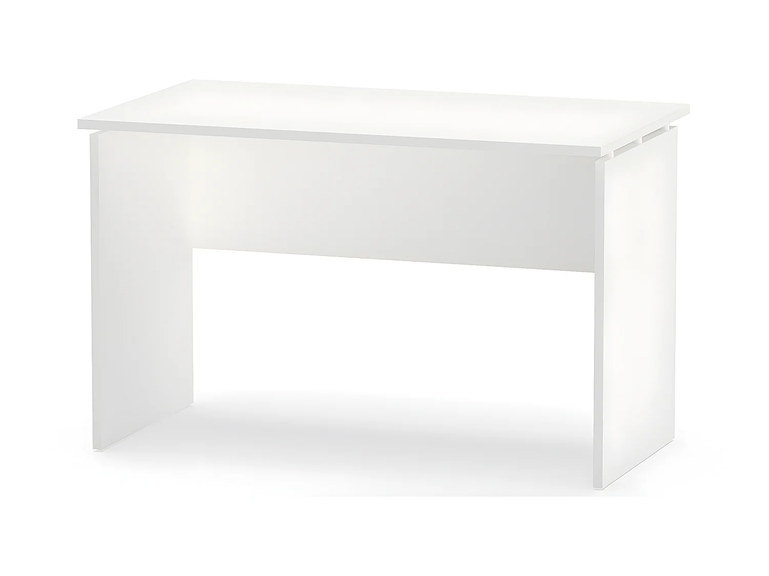 Bureau coloris blanc - Hauteur 76 x Longueur 120 x Profondeur 68 cm