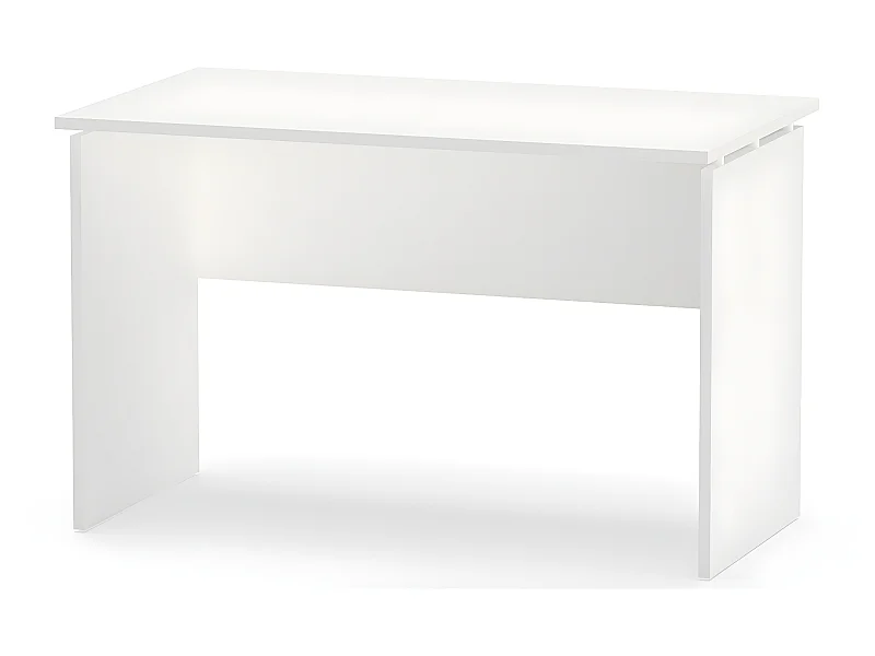 Bureau coloris blanc - Hauteur 76 x Longueur 120 x Profondeur 68 cm