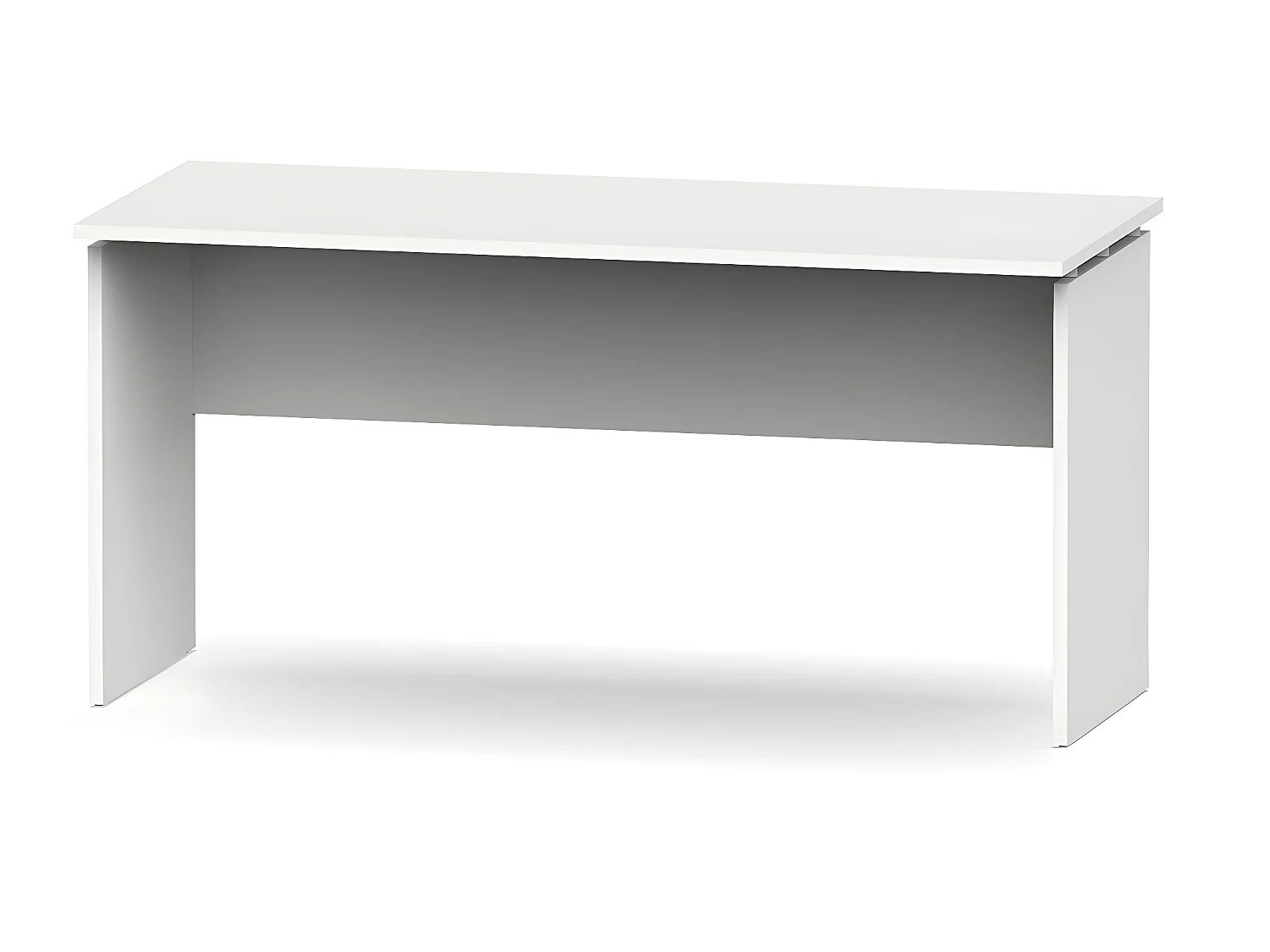 Bureau coloris blanc - Hauteur 76 x Longueur 155 x Profondeur 68 cm