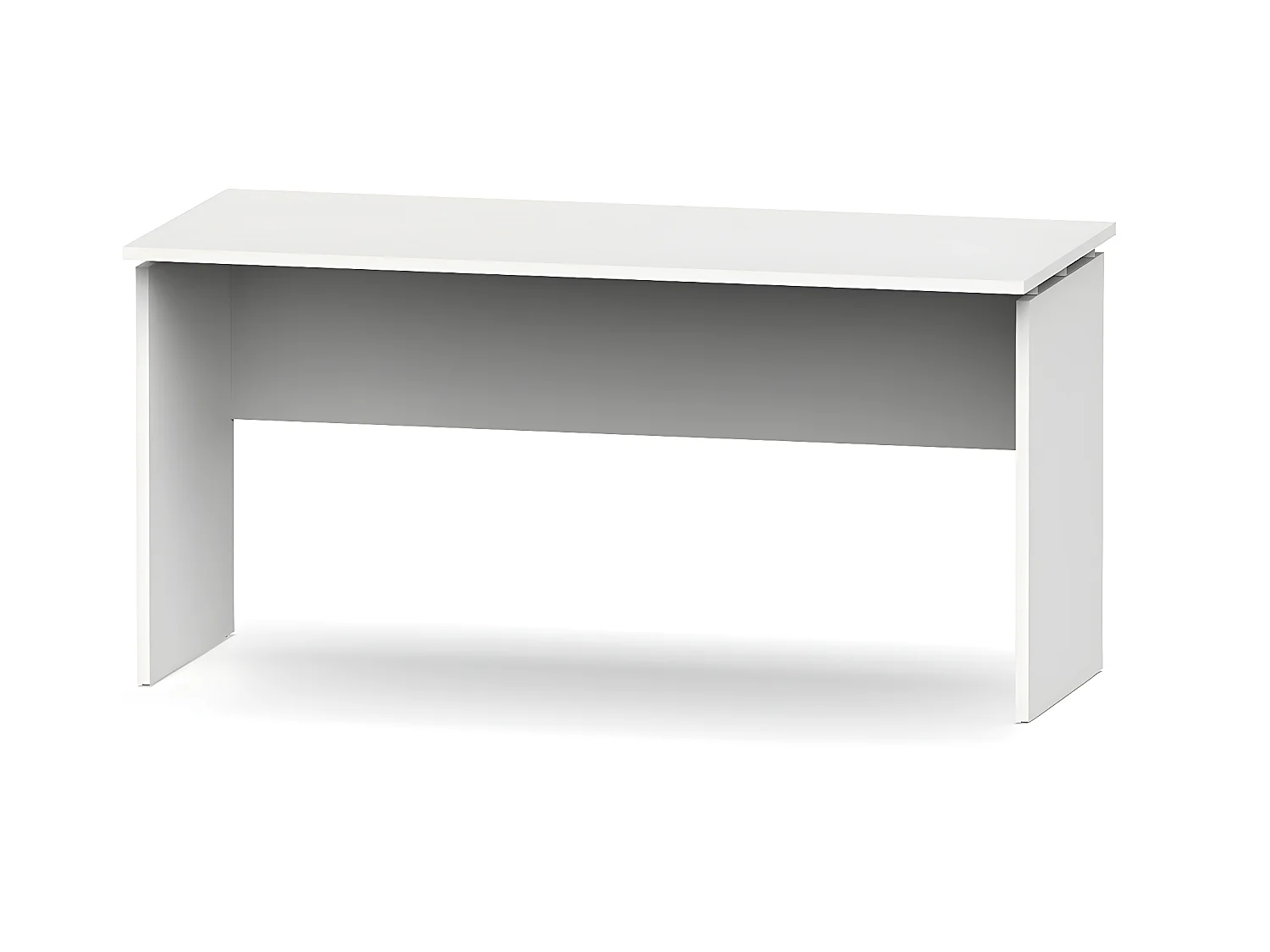 Bureau coloris blanc - Hauteur 76 x Longueur 155 x Profondeur 68 cm