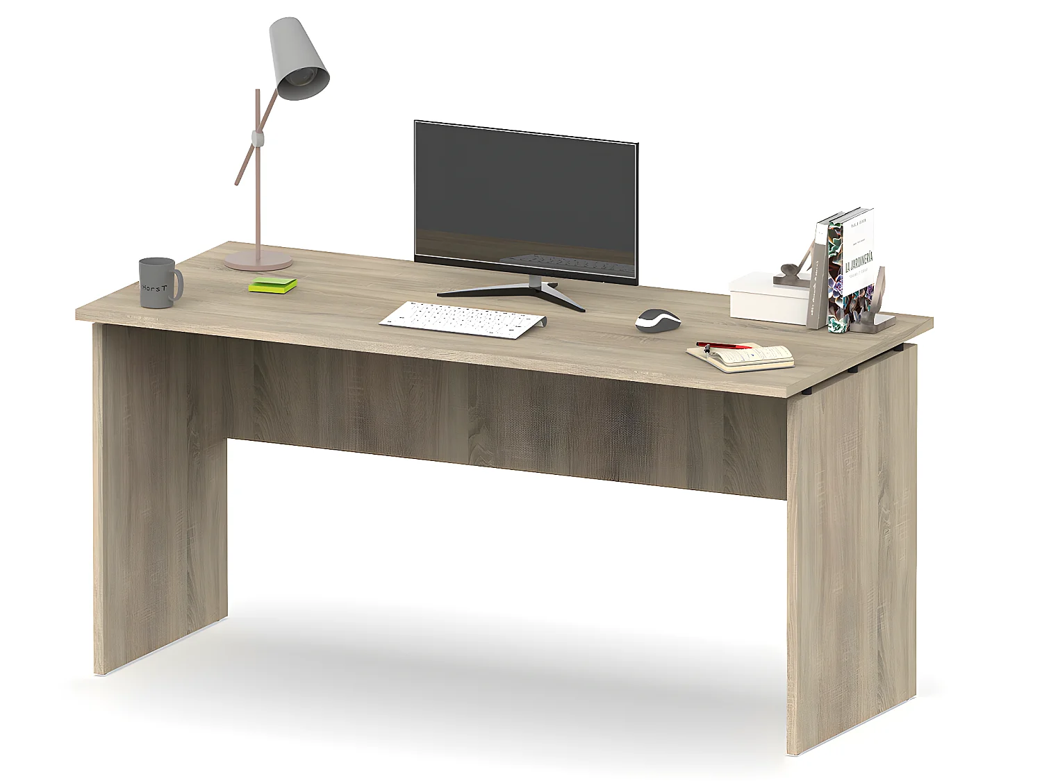 Bureau coloris Cambrian - Hauteur 76 x Longueur 155 x Profondeur 68 cm