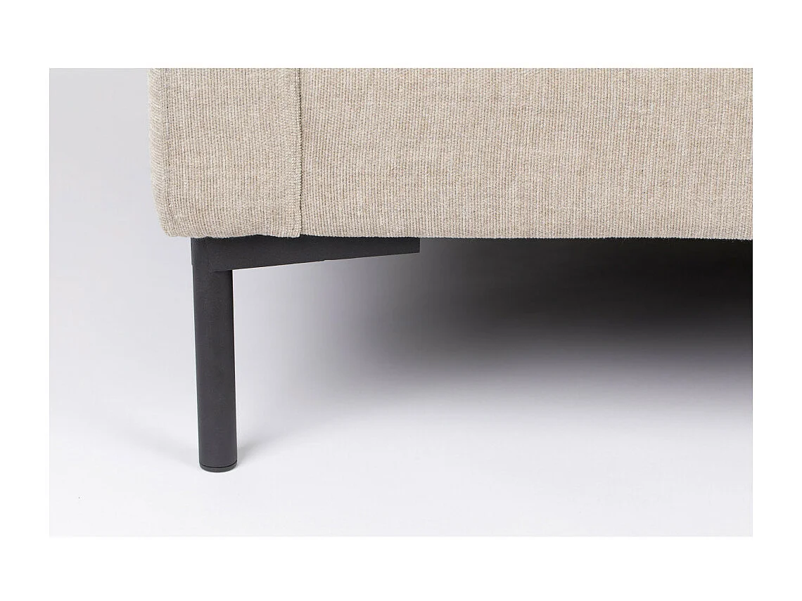 SUMMER - Canapé 3 places en tissu microfibres beige L 230