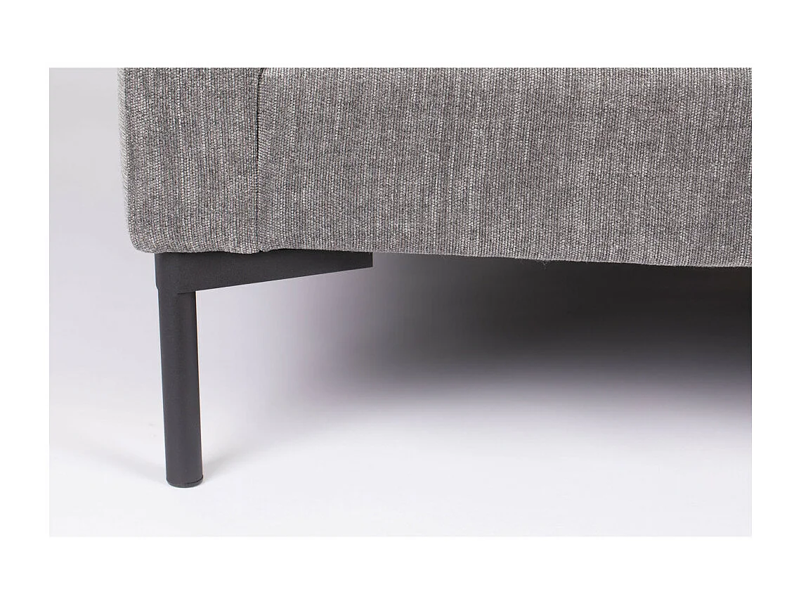 SUMMER - Canapé 3 places en tissu microfibre gris L 230