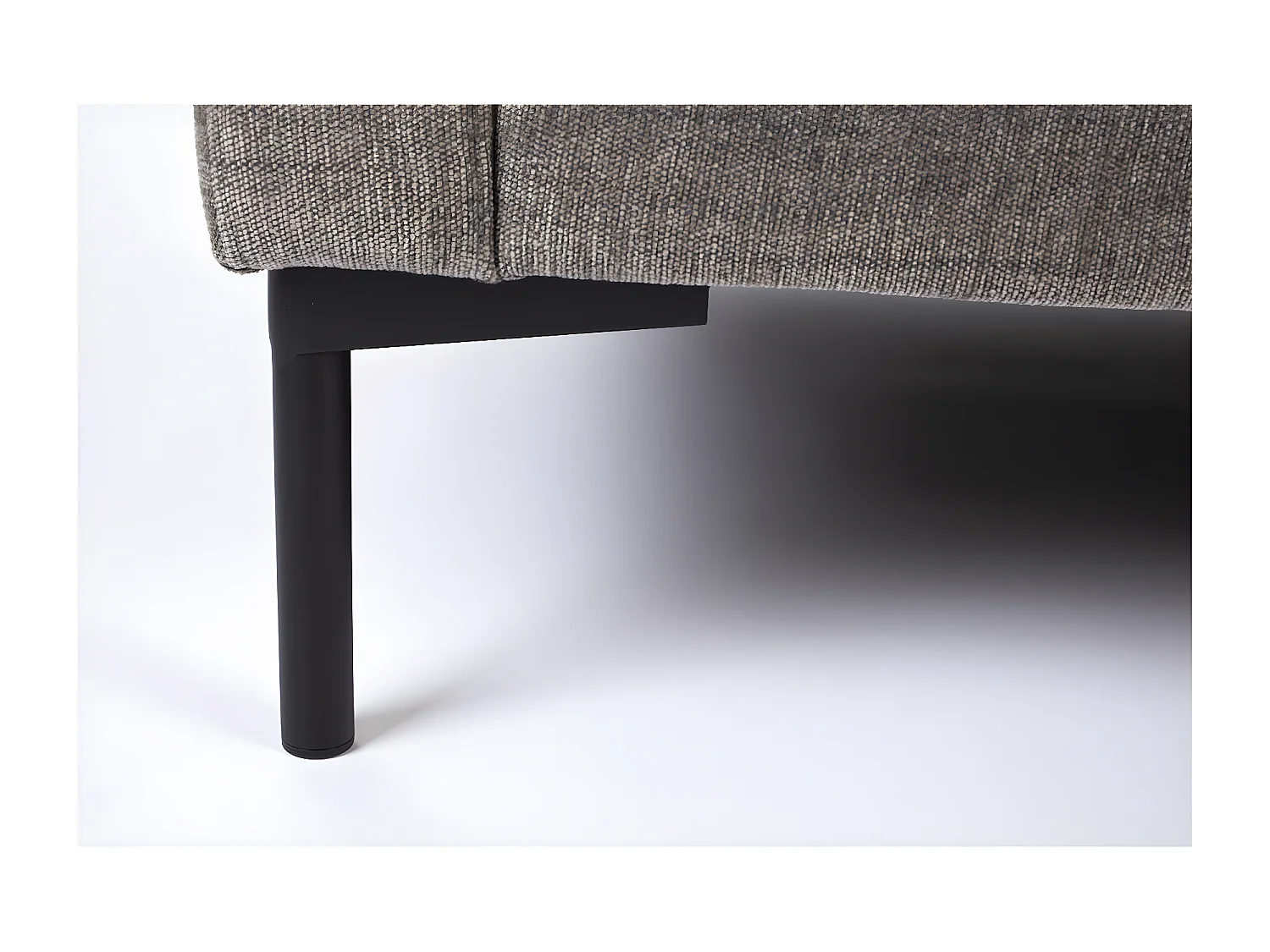 SUMMER - Canapé confortable 5 places en tissu café