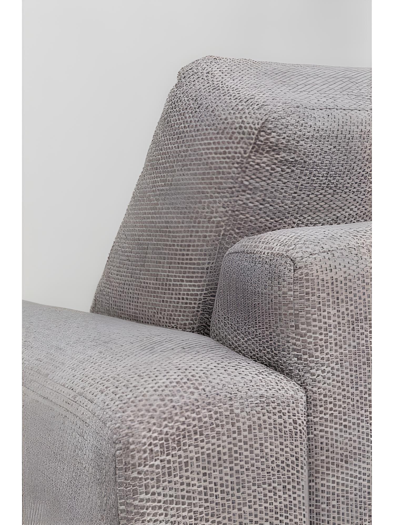 JEAN Canapé en tissu gris clair