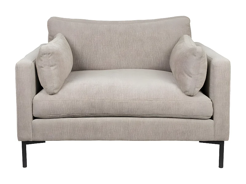 SUMMER - Fauteuil en microfibres beige confortable