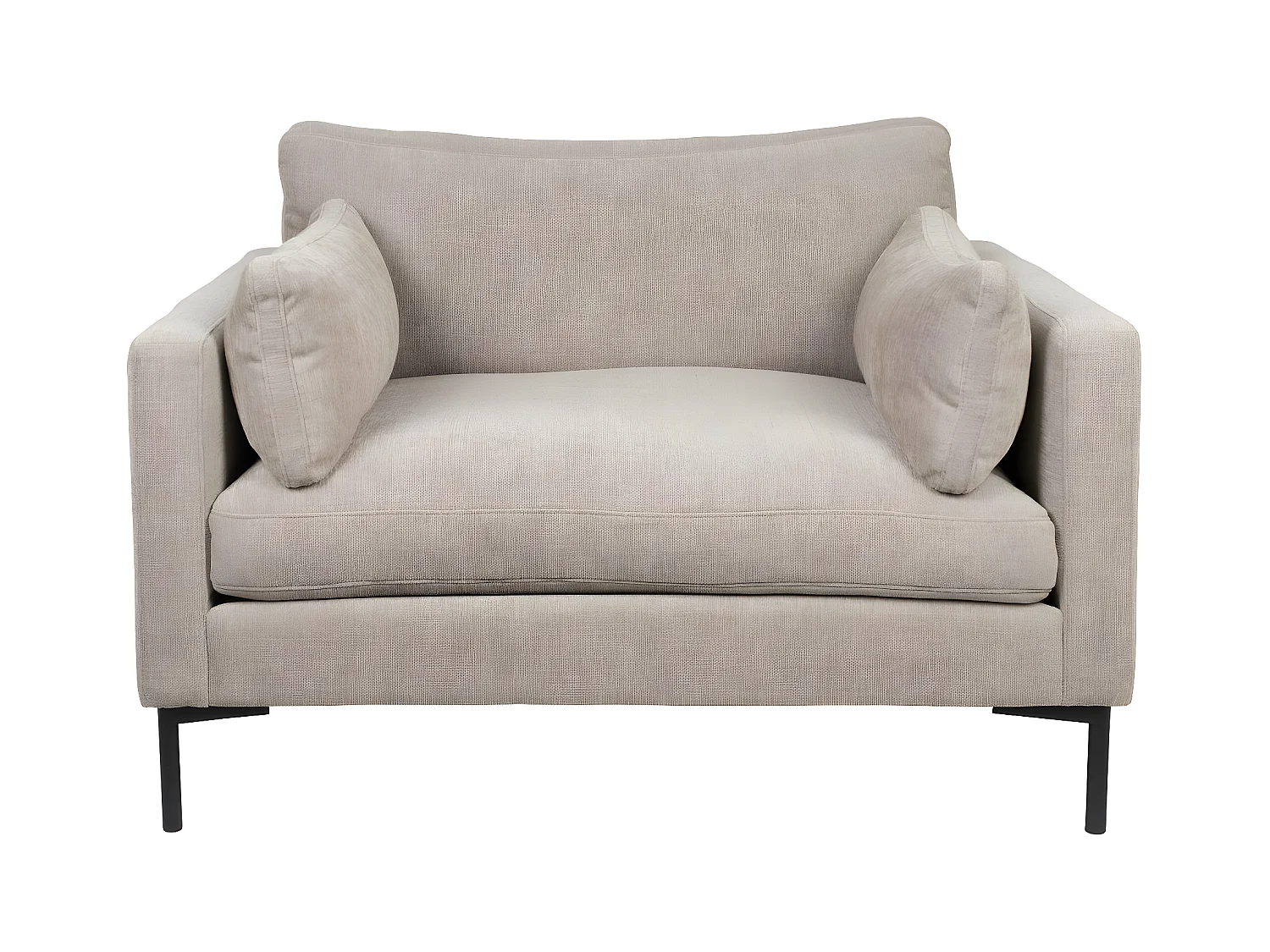 SUMMER - Fauteuil en microfibres beige confortable