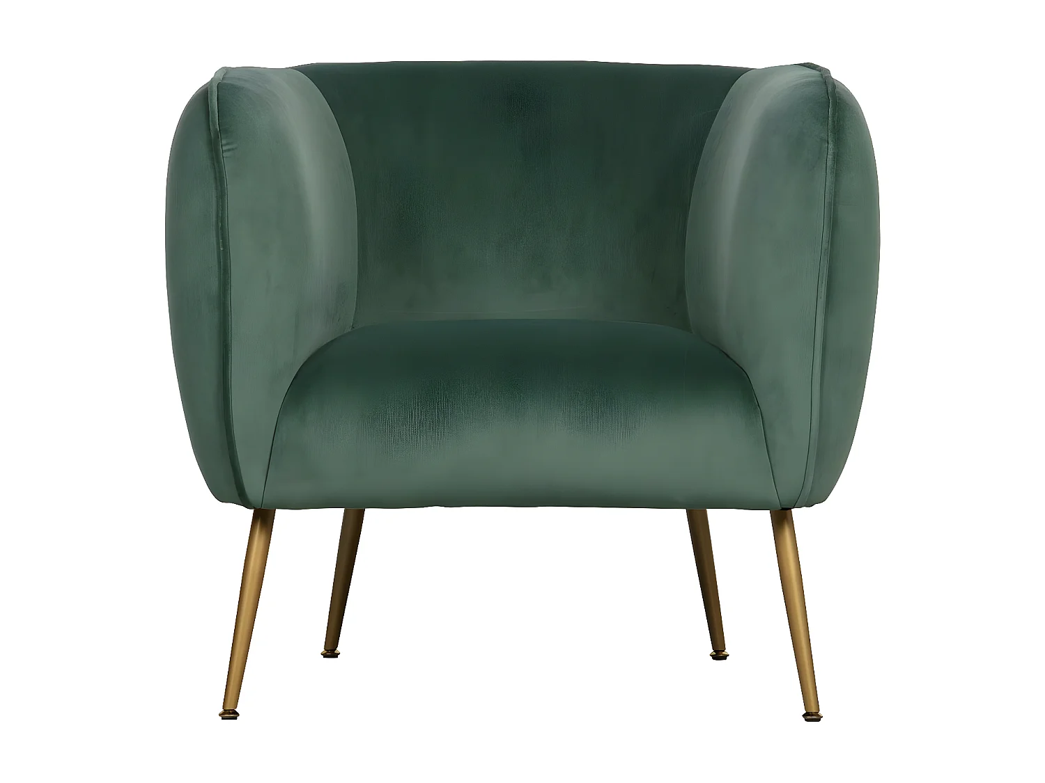 SCOUT - Fauteuil de salon velours vert