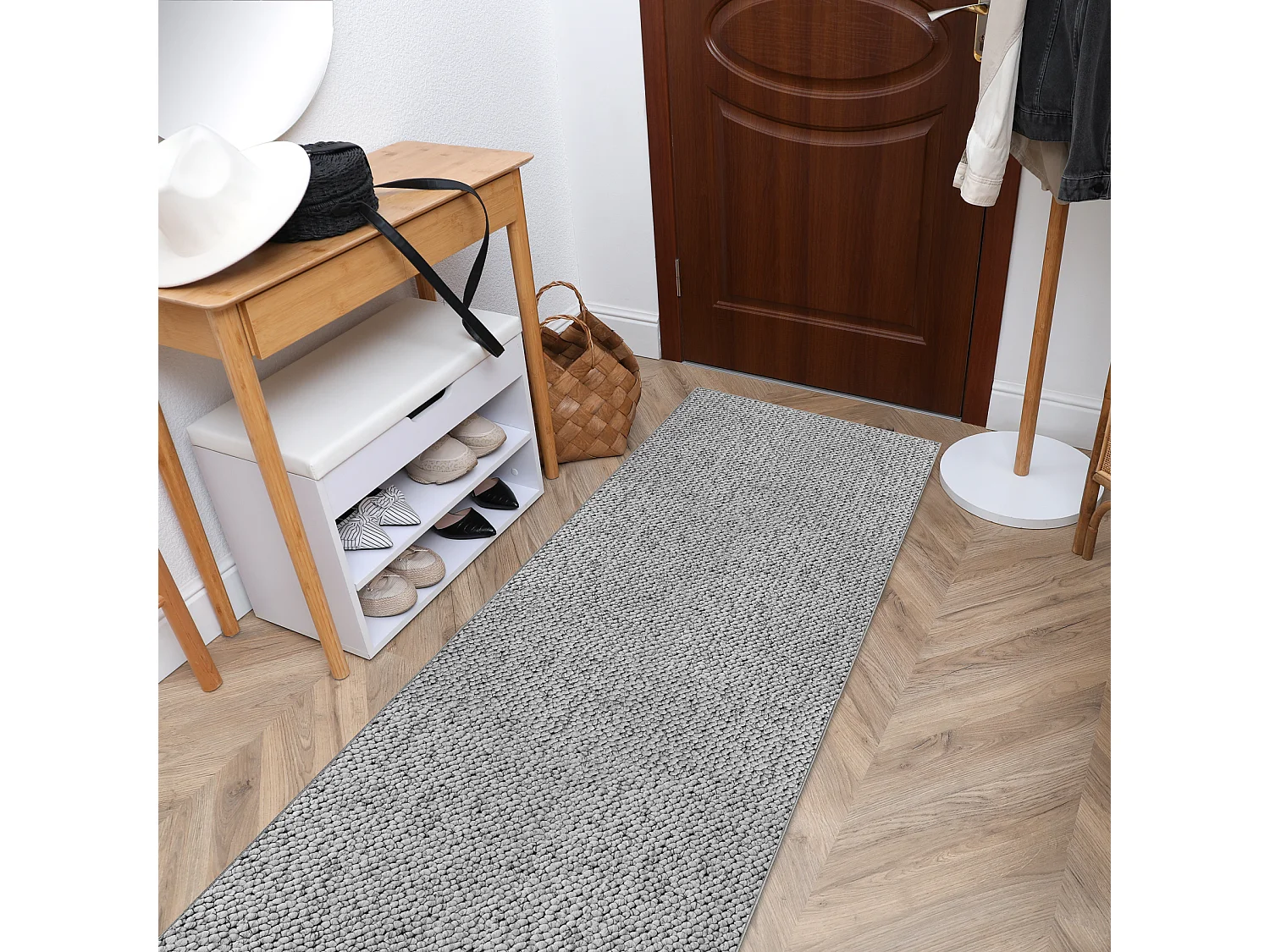 Tapis de couloir CASABLANCA 920 gris 90x350 cm