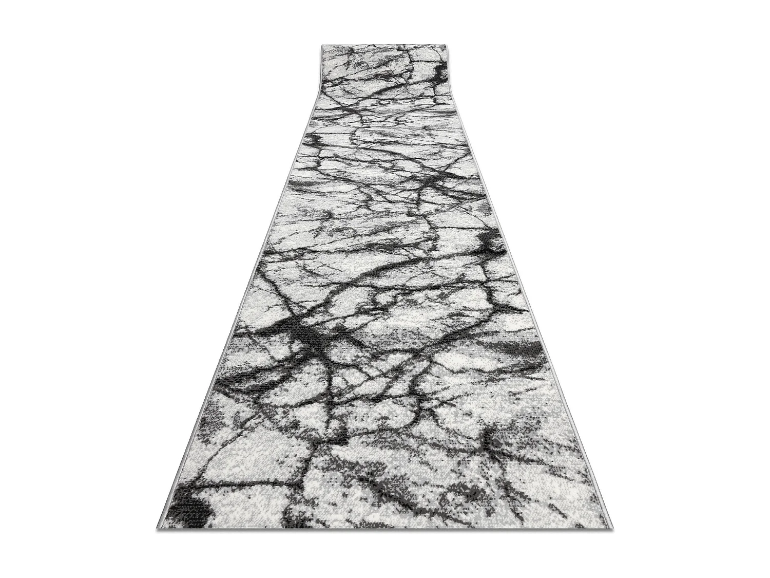 Läufer BCF MORAD Marmur Marmor grau 80x940 cm