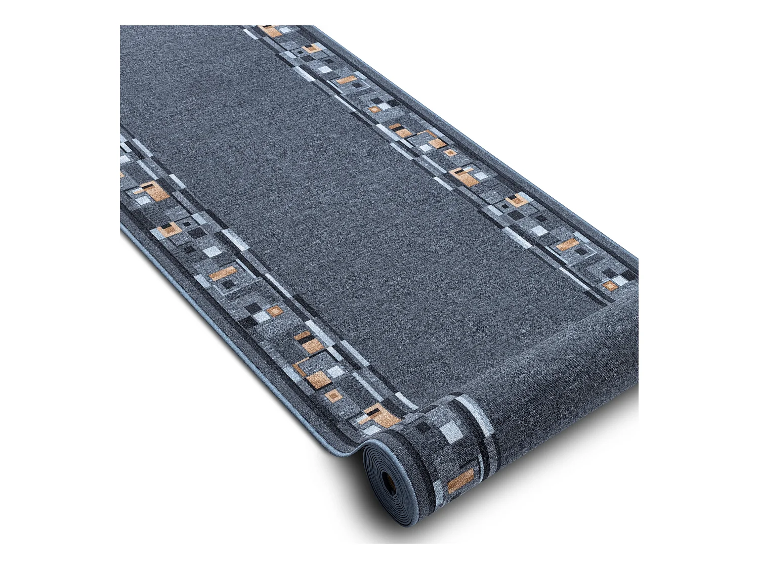 TAPIS DE COULOIR ANTIDÉRAPANT BOMBAY gris 67x640 cm