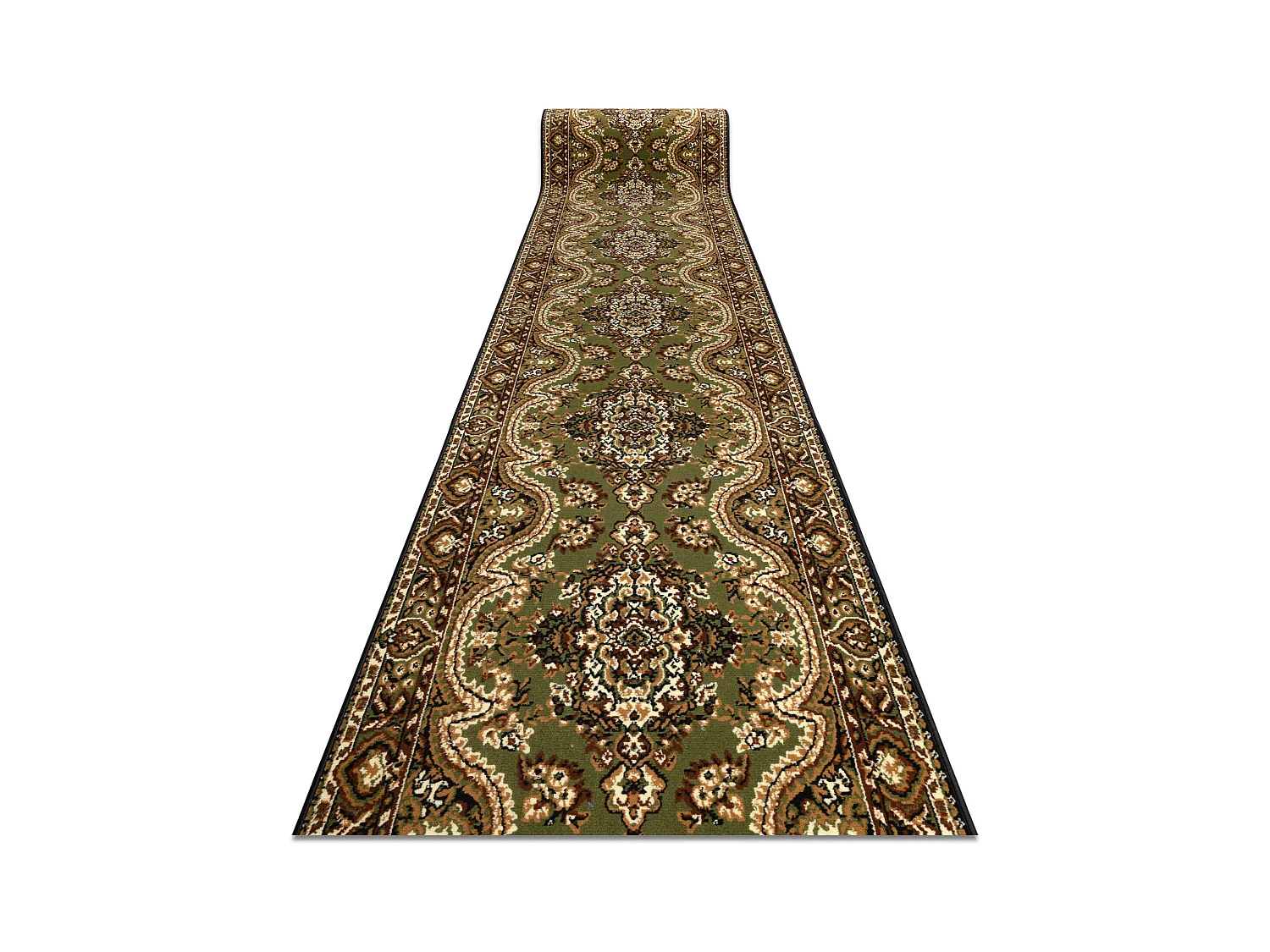 TAPIS DE COULOIR BCF WIOSNA vert 100x990 cm