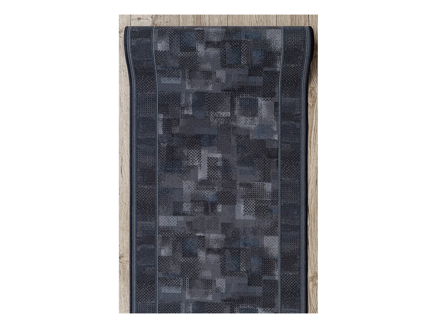 TAPIS DE COULOIR ANTIDÉRAPANT TRIBE anthracite 100x740 cm