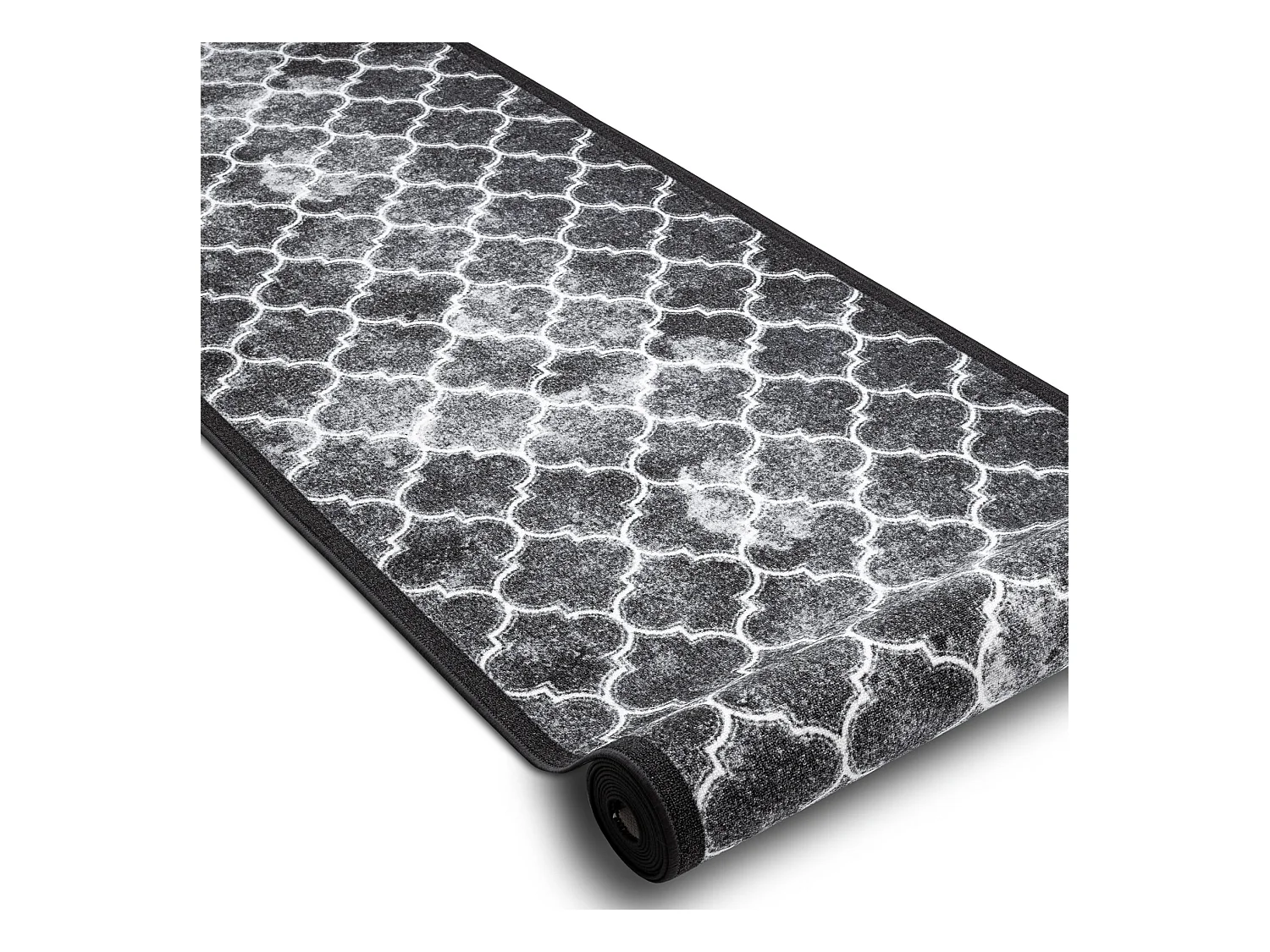 TAPIS DE COULOIR antidérapant CLOVER gris 67x1100 cm