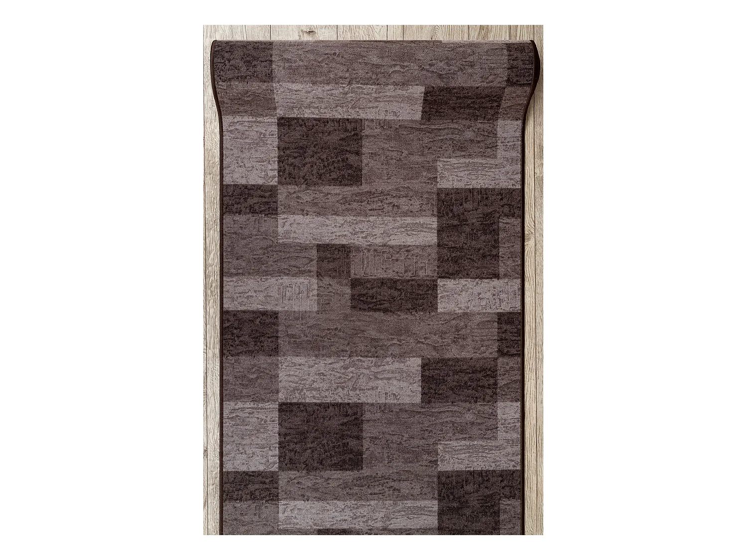 TAPIS DE COULOIR antidérapant ICONA marron 80x750 cm