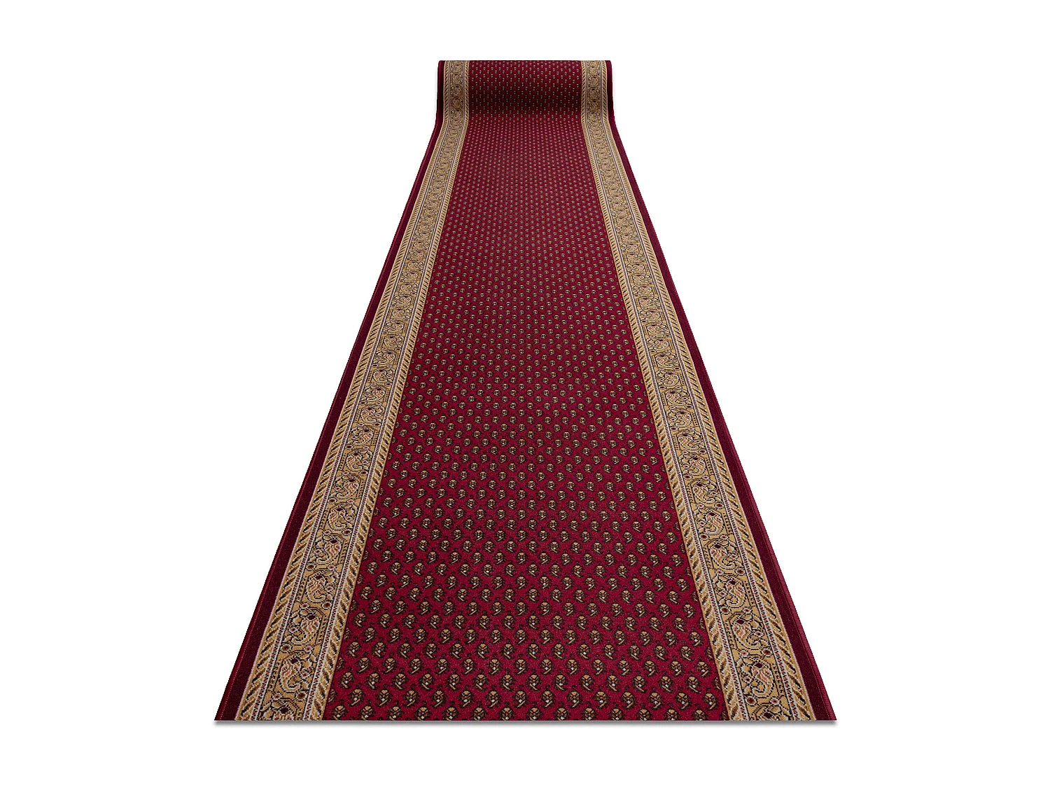 TAPIS DE COULOIR ANTIDÉRAPANT INCA bordeaux 80x1050 cm