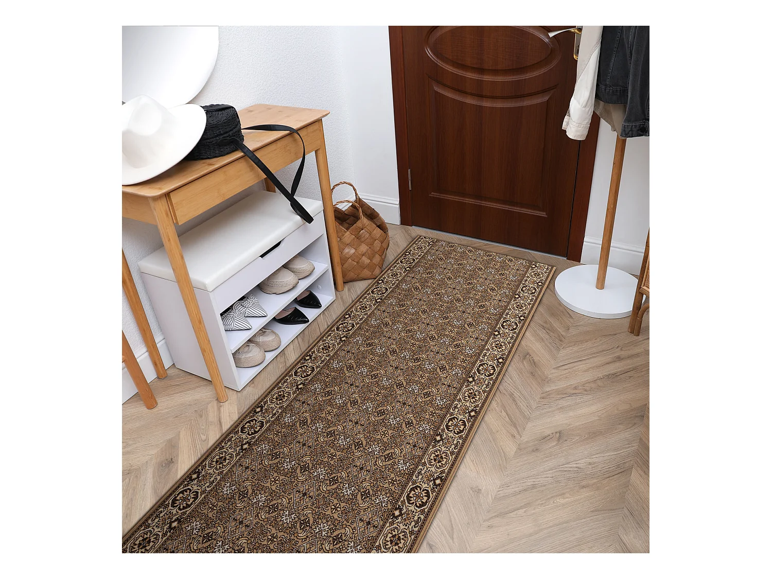 PASSATOIA GOMMATA BIDJAR beige 67x280 cm