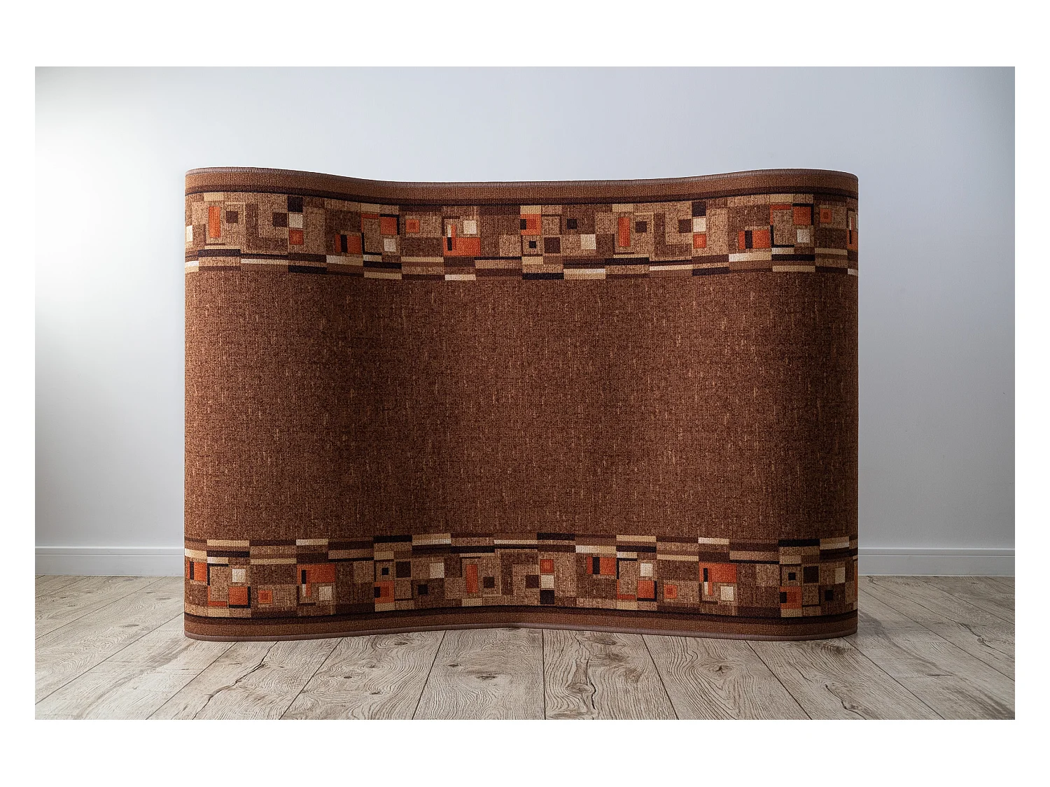 TAPIS DE COULOIR ANTIDÉRAPANT BOMBAY marron 67x290 cm