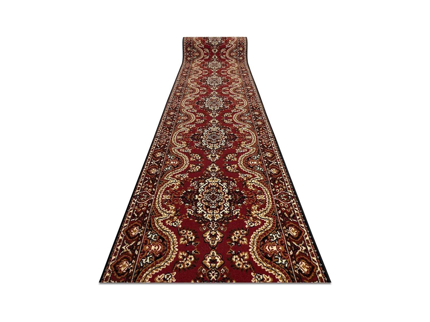 TAPIS DE COULOIR BCF WIOSNA bordeaux 80x720 cm