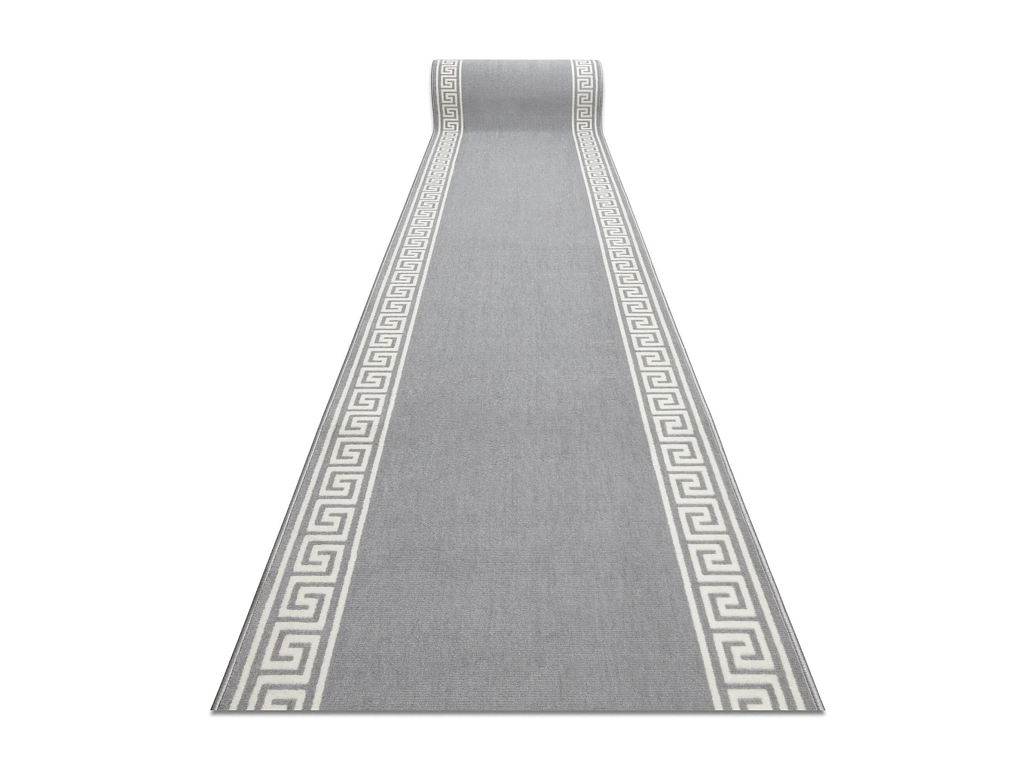 TAPIS DE COULOIR BCF MORAD Grek grec gris 60x220 cm